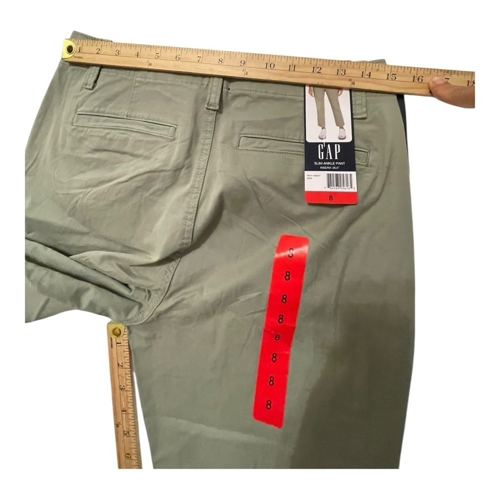 Gap Women's Slim Ankle Pant in Green size: 8 - Picture 9 of 11